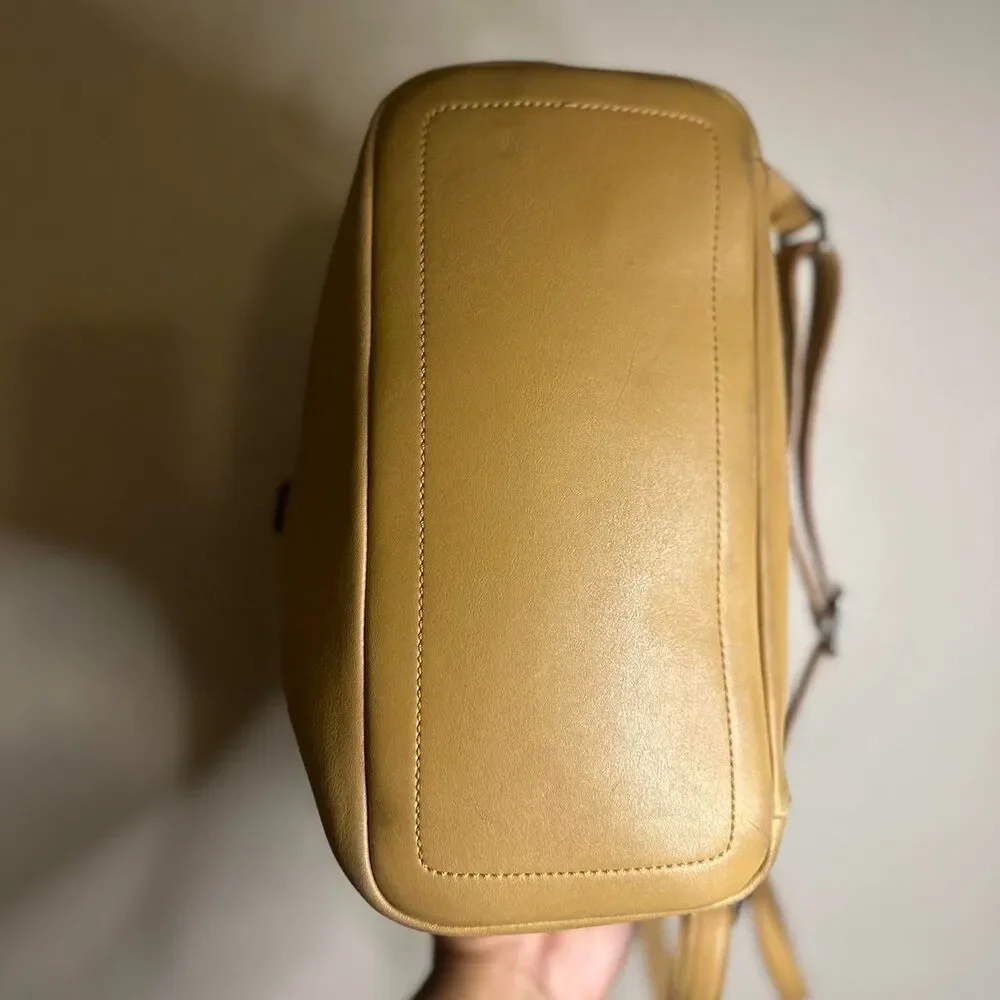 Coach Women's Tan and Yellow Bag